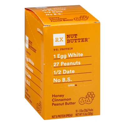 RXBAR Nut Butter Peanut Butter Honey Cinnamon - 10-1.13 Oz
