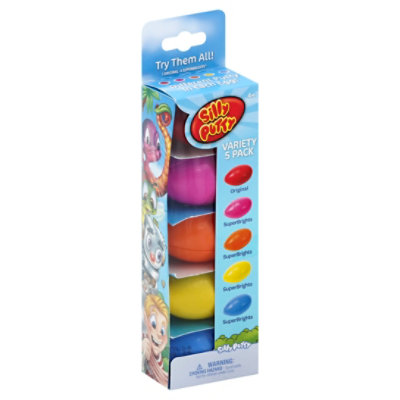 Silly Putty Putty 4+ Variety Original Superbrights - 5 Count - Image 1