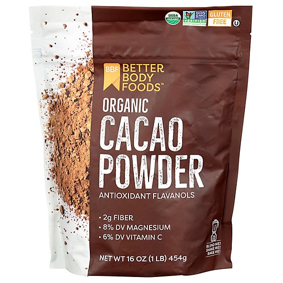Betterbod Powder Cacao Org - 16 Oz