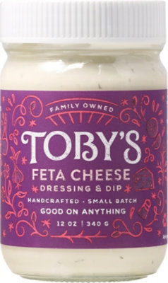 Tobys Greek Feta Dressing & Dip - 12 Oz. - Image 2