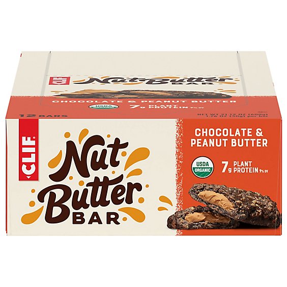CLIF Energy Bar Nut Butter Filled Chocolate Peanut Butter - 12-1.76 Oz