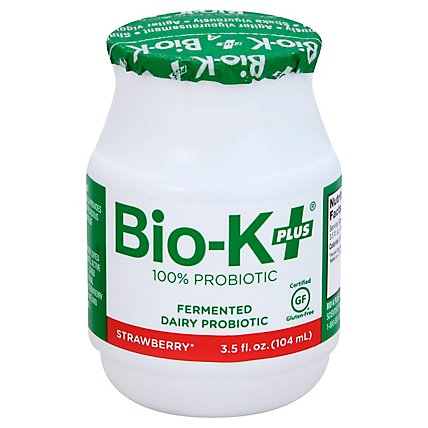 Bio-K Plus Acidophilus Strawberry - 3.5 Fl. Oz. - Image 1