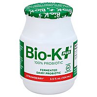 Bio-K Plus Acidophilus Strawberry - 3.5 Fl. Oz. - Image 1