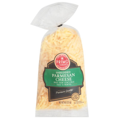 Primo Taglio Cheese Parmesan Shredded Aged 10 Months - 8 Oz