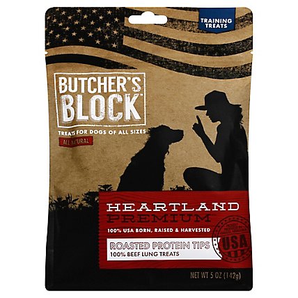 Butchers Block Heartland Roasted Protein Tips Lung - 5 Oz - Image 1