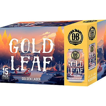 Devils Backbone Gold Leaf Lager Craft Beer Cans - 15-12 Fl. Oz. - Image 1
