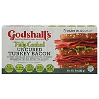 Godshalls Fully Cooked Turkey Bacon Sliced - 3 Oz - Image 3