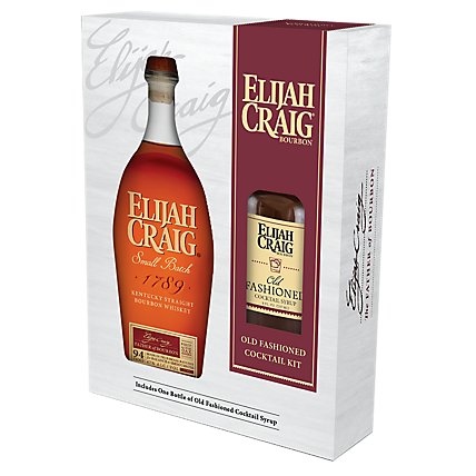 Elijah Craig Bourbon Gift Set - 750 Ml - Image 1