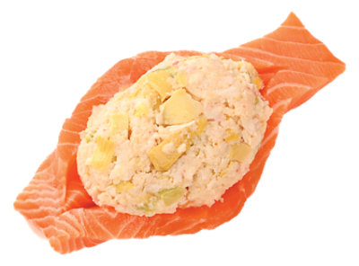 Seafood Service Counter Salmon Stuffed Portion Artichoke 5 Oz - Image 1
