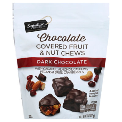 Signature SELECT Fruit & Nut Chews Dark Chocolate - 5.9 Oz