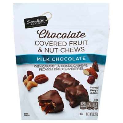 Signature SELECT Fruit & Nut Chews Milk Chocolate - 5.9 Oz