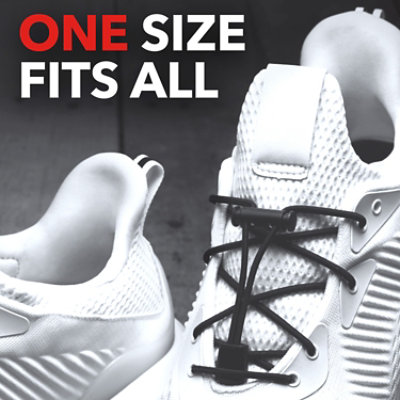 Kiwi One Size Fits All No Tie White Shoe Laces Pair - Each - Image 5