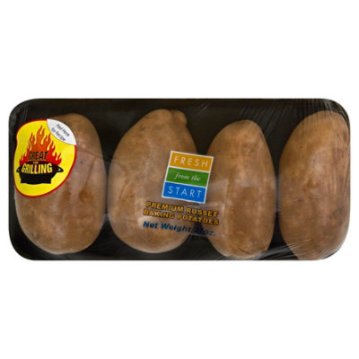 Potatoes Russet Bakers Prepacked - 4 Count - Image 1