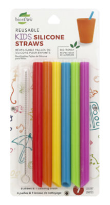 Silicone Kids Straw - Each - Image 1