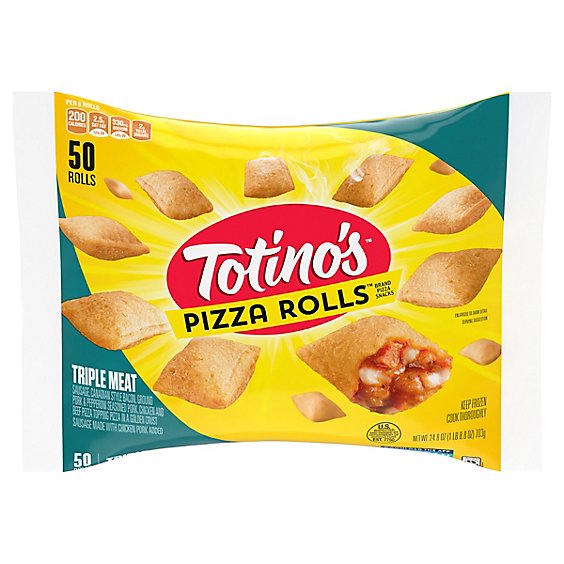 Totinos Pizza Rolls Triple Meat - 24.8 Oz