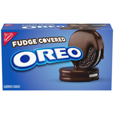 OREO Fudge Covered Chocolate Sandwich Cookies - 7.9 Oz - Image 1