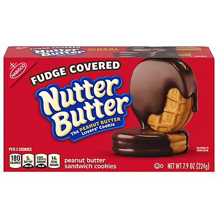Nutter Butter Fudge Covered Peanut Butter Sandwich Cookies 7.9 Oz - Image 3