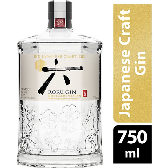 elite Medicin Tæt Suntory Roku Gin 86 Proof - 750 Ml - Carrs