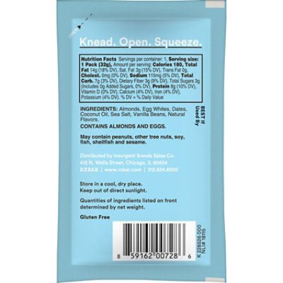 RXBAR Nut Butter Peanut Butter Almond Butter Vanilla - 1.13 Oz - Image 7