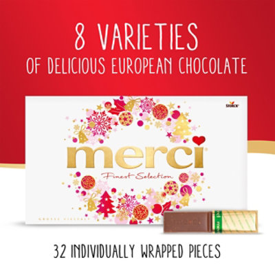 Merci Finest Christmas Assorted Chocolate Candy Gift Box - 14.08 Oz - Image 5