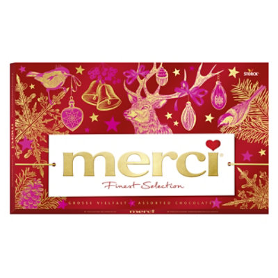 Merci Finest Christmas Assorted Chocolate Candy Gift Box - 14.08 Oz