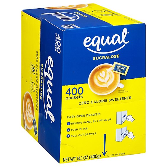 Equal Sucralose 0 Cal Sweetener Packets - 400 Count