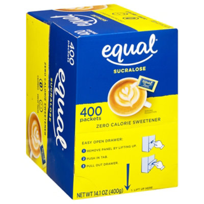 Equal Sucralose 0 Cal Sweetener Packets - 400 Count - Haggen
