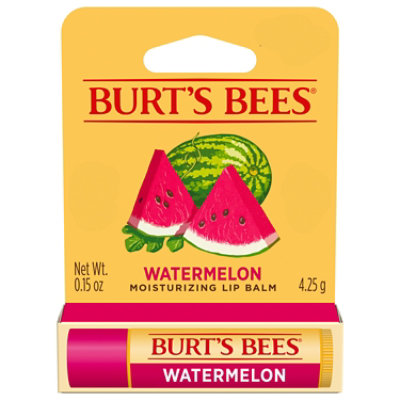 Burt's Bees 100% Natural Origin Moisturizing Lip Balm - Watermelon - 1 Tube - Image 1