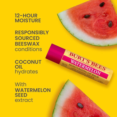 Burt's Bees 100% Natural Origin Moisturizing Lip Balm - Watermelon - 1 Tube - Image 3