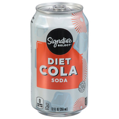 Signature SELECT Diet Cola Soda Cans - 6-12 Oz
