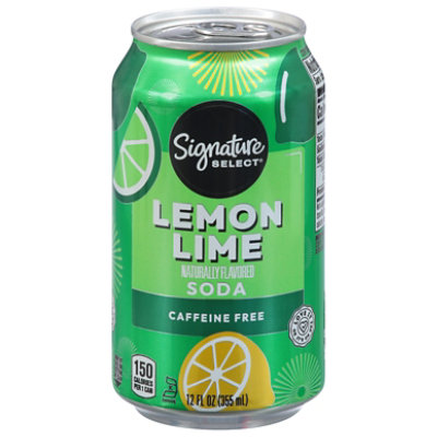 Signature SELECT Lemon Lime Soda Cans - 6-12 Fl. Oz.