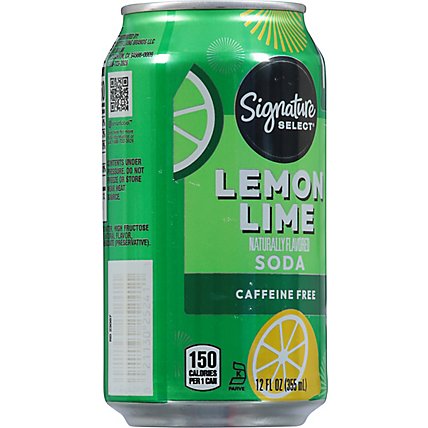 Signature SELECT Soda Lemon Lime Cans - 6-12 Fl. Oz. - Image 3