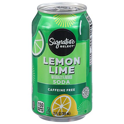 Signature SELECT Soda Lemon Lime Cans - 6-12 Fl. Oz. - Image 2