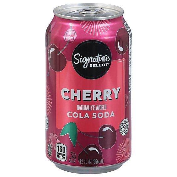 Signature SELECT/Refreshe Soda Cherry Cola Cans - 6-12 Fl. Oz.