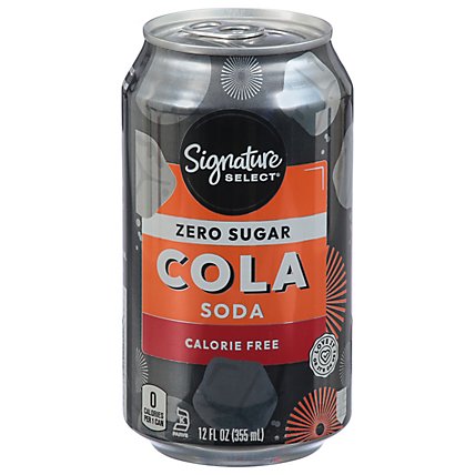 Signature SELECT Soda Zero Calorie Cola Cans - 6-12 Fl. Oz. - Image 3