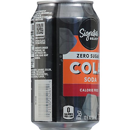 Signature SELECT Soda Zero Calorie Cola Cans - 6-12 Fl. Oz. - Image 6