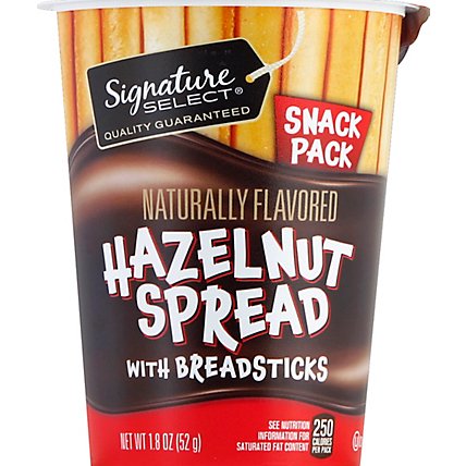 Signature SELECT Hazelnut Spread With Breadsticks Snack Pack - 1.8 Oz - Image 2
