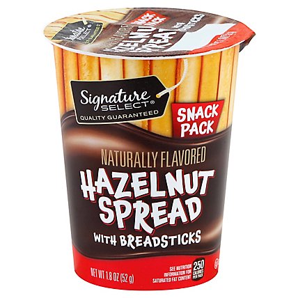 Signature SELECT Hazelnut Spread With Breadsticks Snack Pack - 1.8 Oz - Image 1