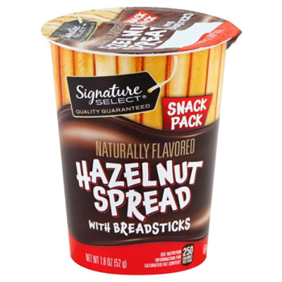 Signature SELECT Hazelnut Spread With Breadsticks Snack Pack - 1.8 Oz