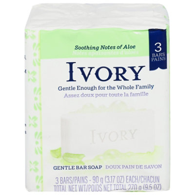 Ivory Bar Soap Aloe 3 Pk - 3-3.1 Oz - Image 1
