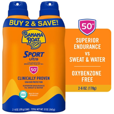 Banana Boat Sport Ultra SPF 50 Spray Sunscreen - 6 Oz - Image 1