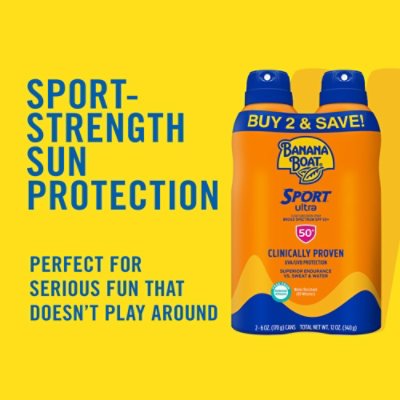 Banana Boat Sport Ultra SPF 50 Spray Sunscreen - 6 Oz - Image 2