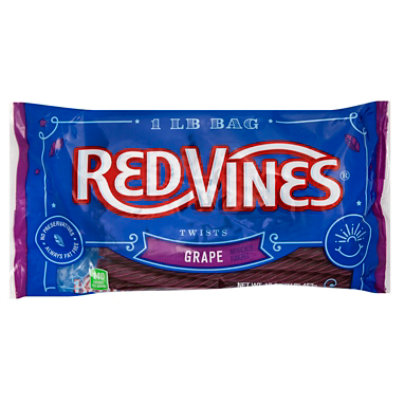 Red Vines Candy Licorice Twists Grape 16 Oz Haggen