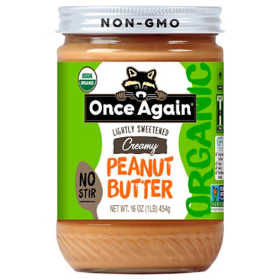 Once Again Peanut Butter American Classic Creamy No Stir - 16 Oz
