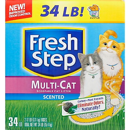 Fresh Step Multi Cat Scented - 34 Lb - Image 2