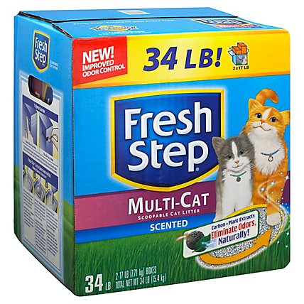 Fresh Step Multi Cat Scented - 34 Lb - Image 1