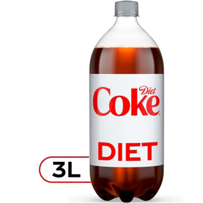 Coca-Cola Diet Coke Soda Bottle - 3 Liter - Image 1