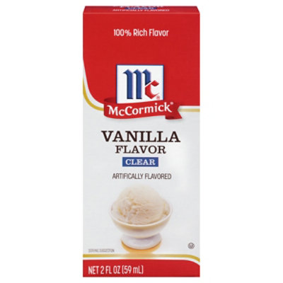 McCormick Vanilla Flavor Clear - 2 Fl. Oz. - Image 1