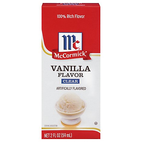 McCormick Vanilla Flavor Clear - 2 Fl. Oz.