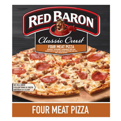 Red Baron Pizza Classic Crust Four Meat - 21.95 Oz - Image 1